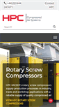 Mobile Screenshot of hpccompressors.co.uk